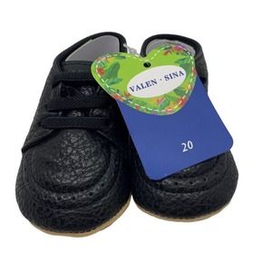 Baby Toddler Boys Girls Lace-Up Oxford‎ Dress Shoes Black 6-12 Mth